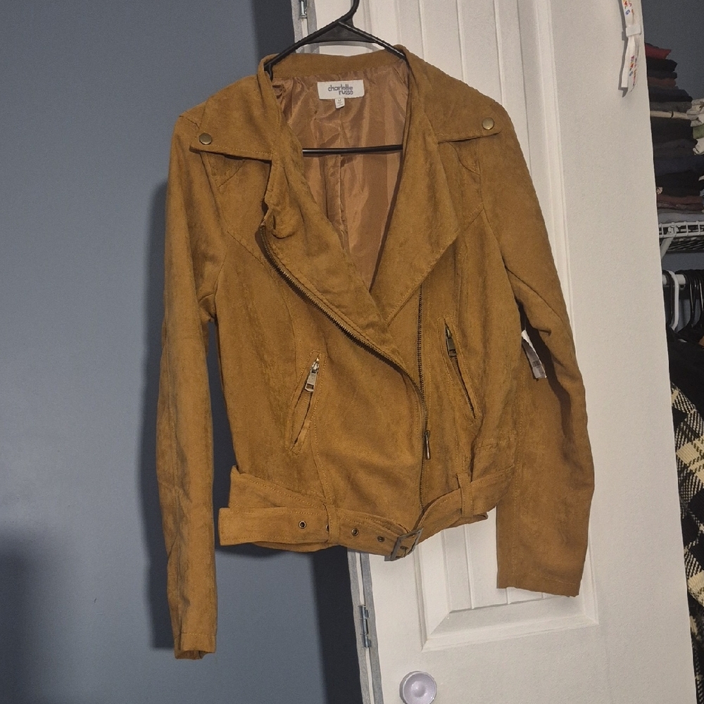 Chicwish Mustard Leather Jacket